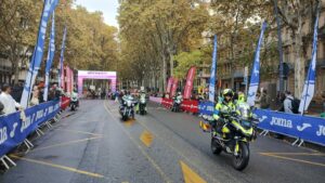 Motards prêt au départ d'une course lors du Marathon de Toulouse 2025